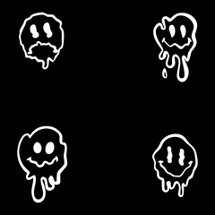 a melted face logo that highlights alternative style