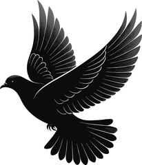 Obraz premium Flying bird Silhouette, Vector Design