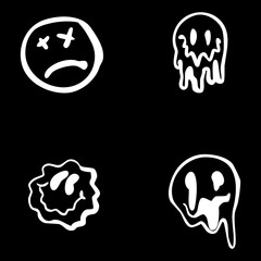 neon colored melted logo for unique identity