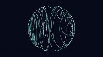 An abstract image depicting a mesmerizing swirl of thin, blue lines in a circular pattern, evoking a sense of movement and motion in a clockwise direction