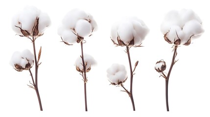 a plant with cotton flowers