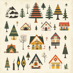 Pattern lodge illustration