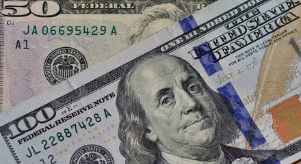 Images of banknotes of various countries. american dollar photos.