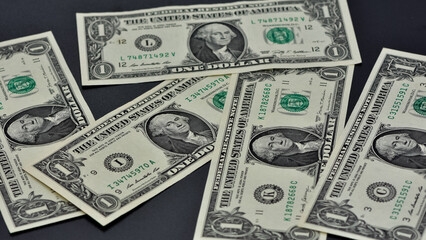 Images of banknotes of various countries. american dollar photos.