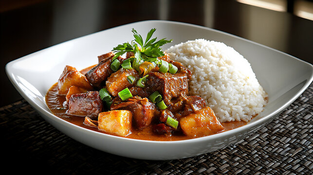  kare-kare plate