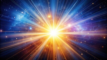 Obraz premium Stellar Pulse Illumination, celestial light show, radiant energy