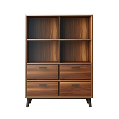 cabinet with drawers isolated on white background