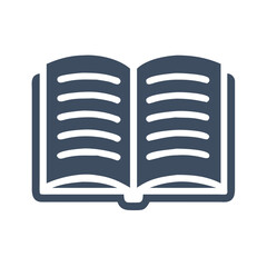 Minimalist Open Book Design in Vector Format