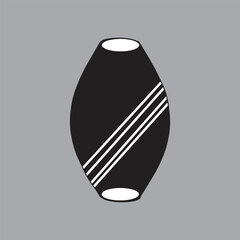 Flat style drinking tube bottle set icon isolated