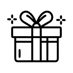 Creative Gift Packaging Icon in Vector Format
