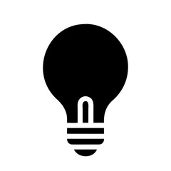 Creative Lightbulb Icon Vector for Innovation Concepts