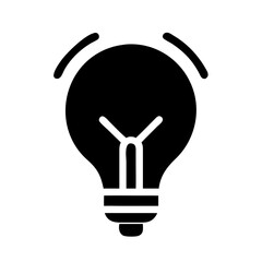 Bright Idea Lightbulb Illustration in Vector Format"
