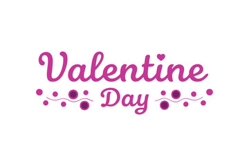 valentine day typography vector Illustrator