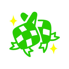 ketupat ramadhan eid mubarak logo icon