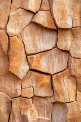 Fototapeta premium Textured Brown and Tan Polygonal Surface Close Up