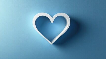 Obraz premium Heart Cutout Card for Expressing Love and Gratitude on Valentine's Day or Mother's Day