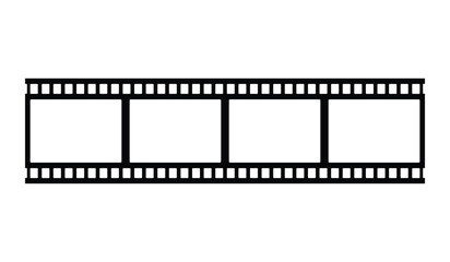 film strip roll movie old vector design template