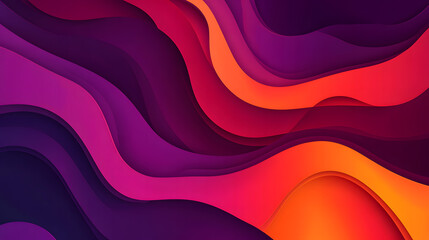 Soft, deep purple waves flowing smoothly across the composition.