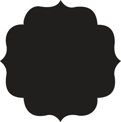 Black silhouetee shape design illustration