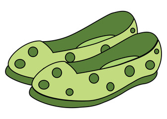 Illustration of fashionable women sandals