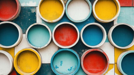 Vibrant Circular Wall Art: A Symphony of Colors