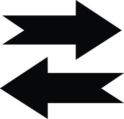 black and white arrows