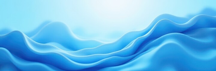 Fototapeta premium Fluid, ethereal blue abstract background Soft, calming tones , background, gradient