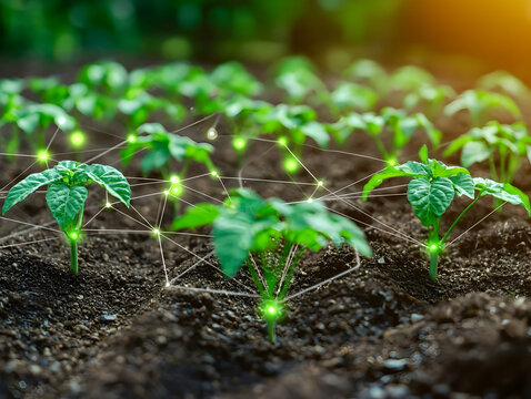 Smart farming seedlings connected network