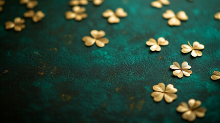 Celebrating St. Patrick's Day with gold accents and vibrant green hues in a festive arrangement