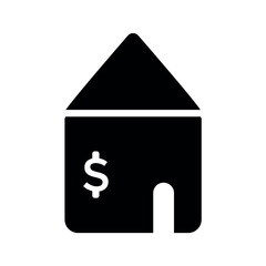 Real estate money icon.