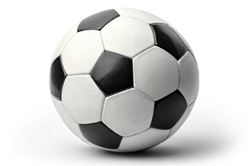 Obraz premium Professional Quality Soccer Ball on White Background, Perfect for Sports, Training, and Promotional Material including Soccer Events and Activities