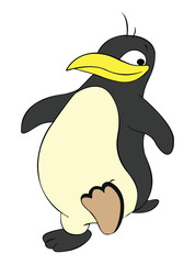 A penguin animals vector illustration