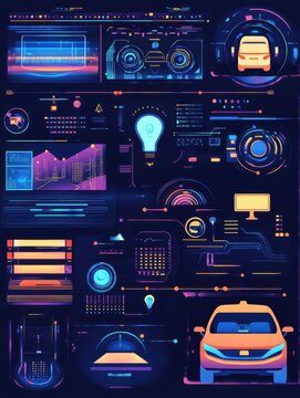 Driverless transport legislation abstract concept vector illustration set. Artificial intelligence regulations, autonomous taxi driving, AI development, future transport system abstract metaphor.