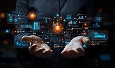 Fototapeta premium Transform your business with innovative automation technologies tailored for global reach.