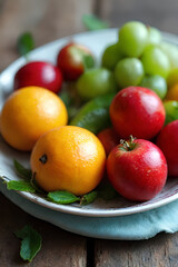 fruits on a plate