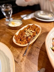 Acuka Muhammara with Pita Bread and Olives