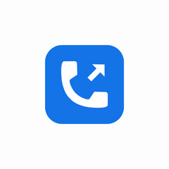 call outgoing icon sign vector
