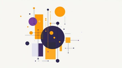 Obraz premium Abstract Modern Digital Interface Elements in Futuristic Style Design