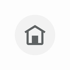 dog house icon sign vector