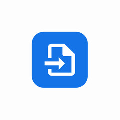 file incoming icon sign vector