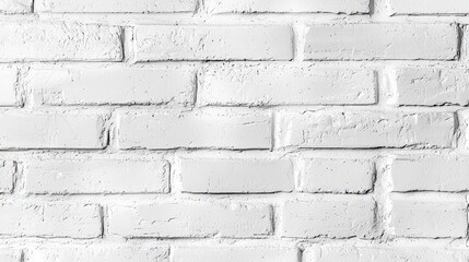 Fototapeta premium Whitewashed Brick Wall Texture, symbolizing simplicity and clean design. Ideal for minimalist websites, blogs, and presentations.