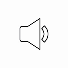 low volume icon sign vector