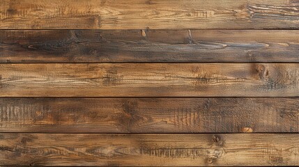 Naklejka premium Rich Brown Wooden Planks, symbolizing rustic charm and natural warmth. Ideal for backgrounds in home decor, carpentry, and nature-themed projects.