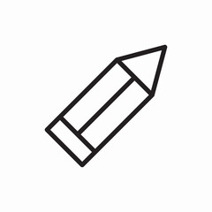 School pencil writing icon vector sign