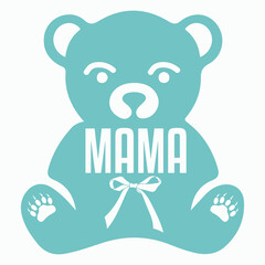 Bear Mama  Mothers Day  T-Shirt Design