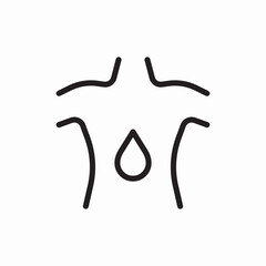 Back pain therapy treatment icon vector sign