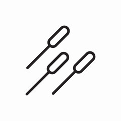 Obraz premium acupuncture massage icon vector sign