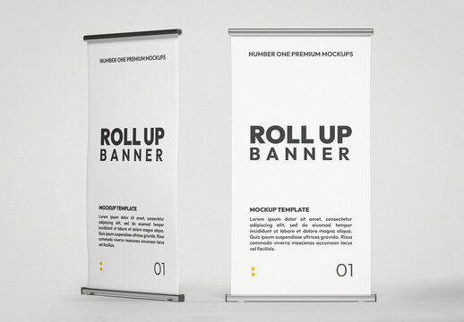 Roll Up Banner Mockup