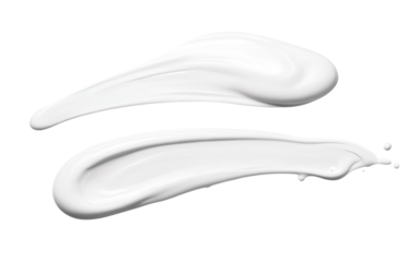 cosmetic cream smears. creamy drop, skincare cream 