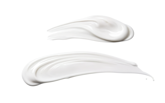 cosmetic cream smears. creamy drop, skincare cream 